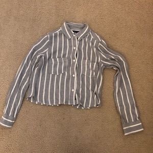 Abercrombie Button Down Crop Top